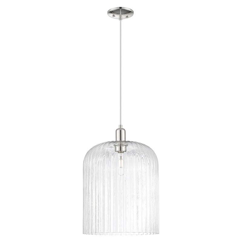 Innovations Bridal Veil 12" Cord Mini Pendant, PN/Clear - 716-1P-PN-G559-12CL