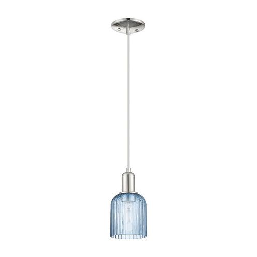 Innovations Bridal Veil 1Lt 5" Cord Mini Pendant, PN/Blue - 716-1P-PN-G559-5BL