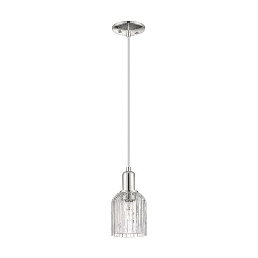 Innovations Bridal Veil 1Lt 5" Cord Mini Pendant, PN/Clear - 716-1P-PN-G559-5CL
