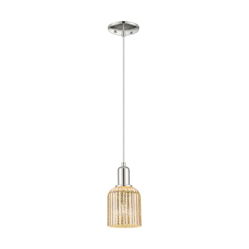 Innovations Bridal Veil 1Lt 5" Cord Mini Pendant, PN/MC - 716-1P-PN-G559-5ME