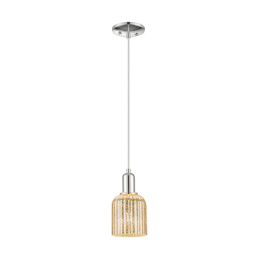 Innovations Bridal Veil 1Lt 5" Cord Mini Pendant, PN/MC - 716-1P-PN-G559-5ME