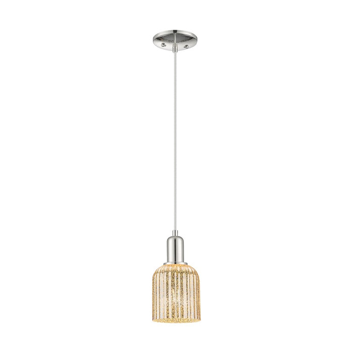 Innovations Bridal Veil 1Lt 5" Cord Mini Pendant, PN/MC - 716-1P-PN-G559-5ME