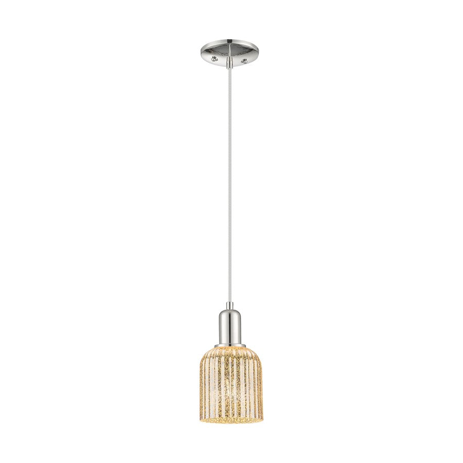 Innovations Bridal Veil 1Lt 5" Cord Mini Pendant, PN/MC - 716-1P-PN-G559-5ME