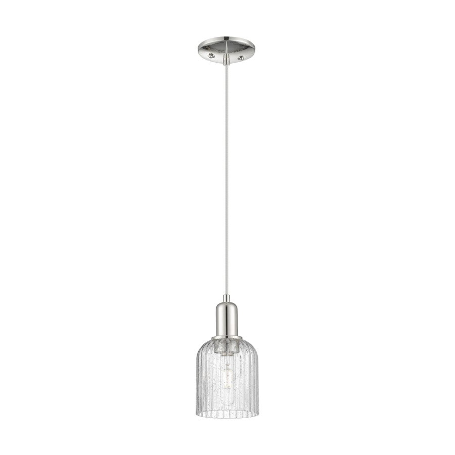 Innovations Bridal Veil 1Lt 5" Cord Mini Pendant, PN/Seed - 716-1P-PN-G559-5SDY