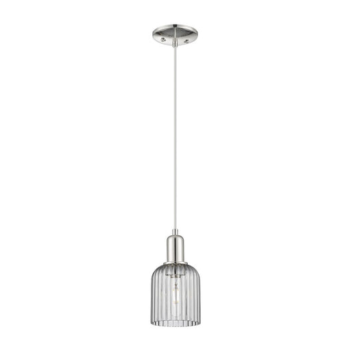 Innovations Bridal Veil 1Lt 5" Cord Mini Pendant, PN/Smoke - 716-1P-PN-G559-5SM