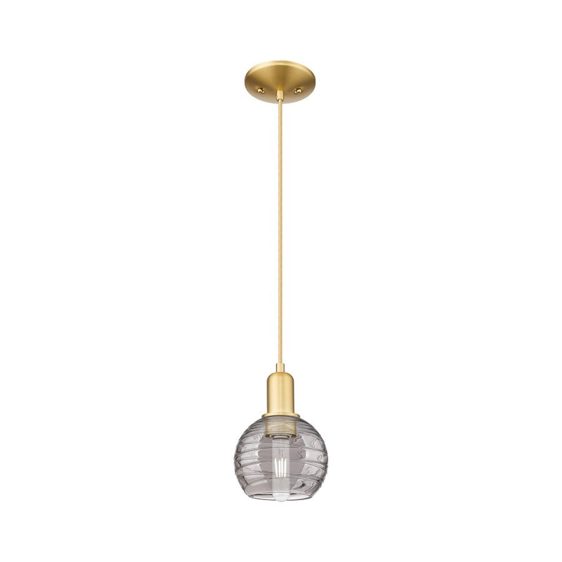 Innovations ADS 1Lt 6" Cord Mini Pendant, GD/SM - 716-1P-SG-G1213-6SM
