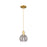 Innovations ADS 1Lt 6" Cord Mini Pendant, GD/SM - 716-1P-SG-G1213-6SM