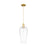 Innovations Chelsea 1Lt 8" Cord Mini Pendant, Gold/Clear - 716-1P-SG-G456-8CL