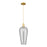 Innovations Chelsea 1Lt 8" Cord Mini Pendant, Gold/Smoke - 716-1P-SG-G456-8SM