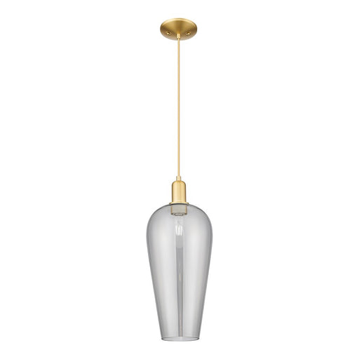 Innovations Chelsea 1Lt 8" Cord Mini Pendant, Gold/Smoke - 716-1P-SG-G456-8SM