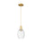Innovations Preston 1Lt 6" Bell Cord Mini Pendant, GD/Clear - 716-1P-SG-G459-6CL