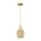 Innovations Preston 1Lt 6" Bell Cord Mini Pendant, GD/MC - 716-1P-SG-G459-6ME