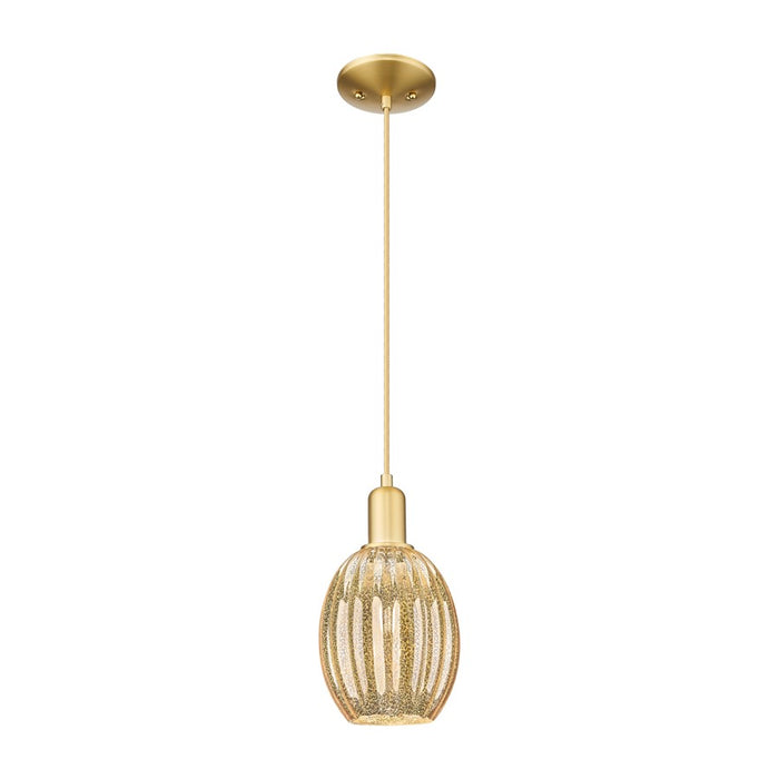 Innovations Preston 1Lt 6" Bell Cord Mini Pendant, GD/MC - 716-1P-SG-G459-6ME
