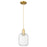 Innovations Preston 1Lt 7" Jar Cord Mini Pendant, GD/CL Jar - 716-1P-SG-G460-7CL