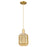 Innovations Preston 1Lt 7" Jar Cord Mini Pendant, GD/MC Jar - 716-1P-SG-G460-7ME