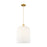 Innovations Bridal Veil 1Lt 12" Cord Mini Pendant, GD/GW - 716-1P-SG-G559-12GWH
