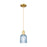Innovations Bridal Veil 1Lt 5" Cord Mini Pendant, Gold/Blue - 716-1P-SG-G559-5BL