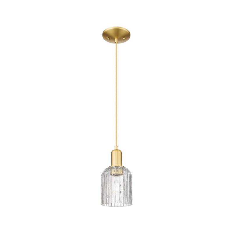 Innovations Bridal Veil 1Lt 5" Cord Mini Pendant, GD/Clear - 716-1P-SG-G559-5CL