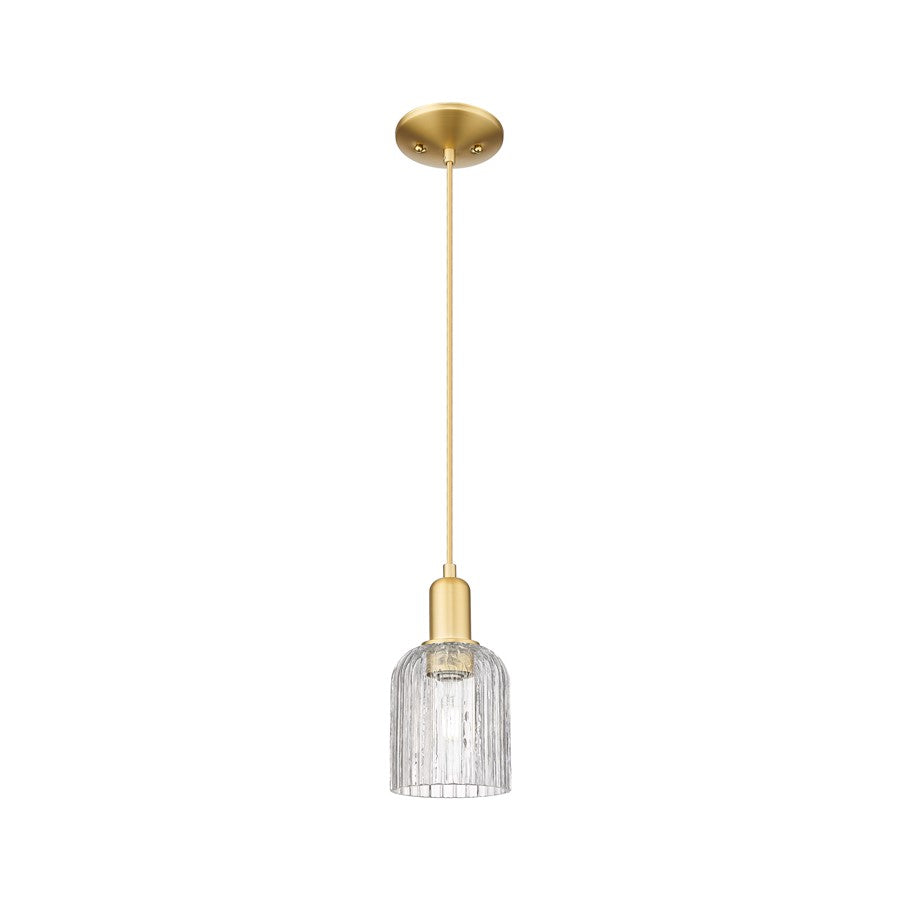 Innovations Bridal Veil 1Lt 5" Cord Mini Pendant, GD/Clear - 716-1P-SG-G559-5CL