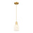 Innovations Bridal Veil 1Lt 5" Cord Mini Pendant, GD/GW - 716-1P-SG-G559-5GWH