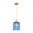 Innovations Bridal Veil 1Lt 8" Cord Mini Pendant, Gold/Blue - 716-1P-SG-G559-8BL