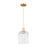 Innovations Bridal Veil 1Lt 8" Cord Mini Pendant, GD/Clear - 716-1P-SG-G559-8CL