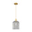 Innovations Bridal Veil 1Lt 8" Cord Mini Pendant, GD/SM - 716-1P-SG-G559-8SM