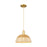 Innovations NB Dome 1Lt Cord Mini Pendant/12" GD/NF - 716-1P-SG-NBD2-12-NAT