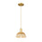Innovations NB Dome 1Lt 8" Cord Mini Pendant/GD/NF - 716-1P-SG-NBD2-75-NAT