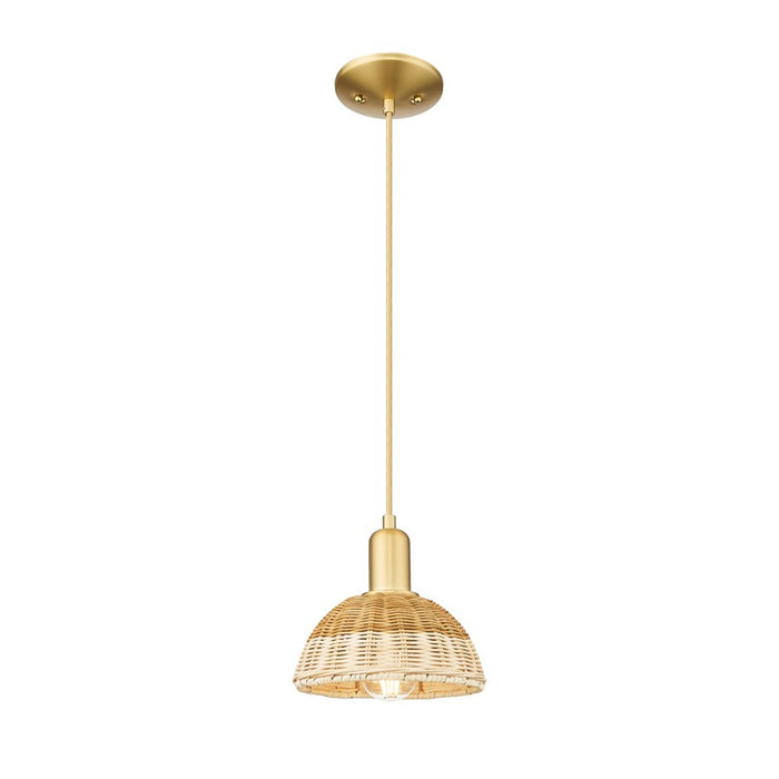 Innovations NB Dome 1Lt 8" Cord Mini Pendant/GD/NF - 716-1P-SG-NBD2-75-NAT
