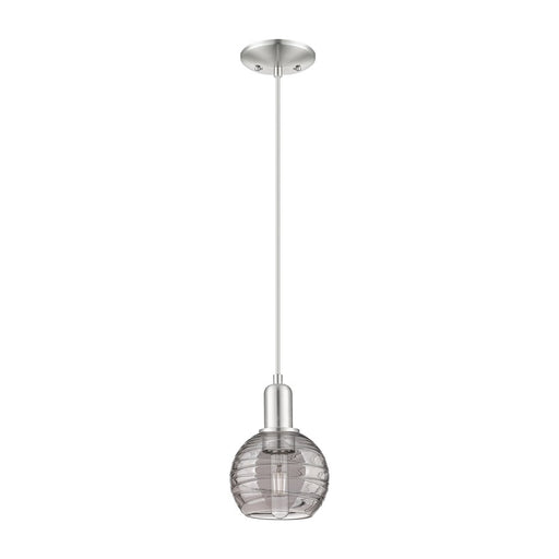 Innovations Athens DS 1Lt 6" Cord Mini Pendant, SN/SDS - 716-1P-SN-G1213-6SM