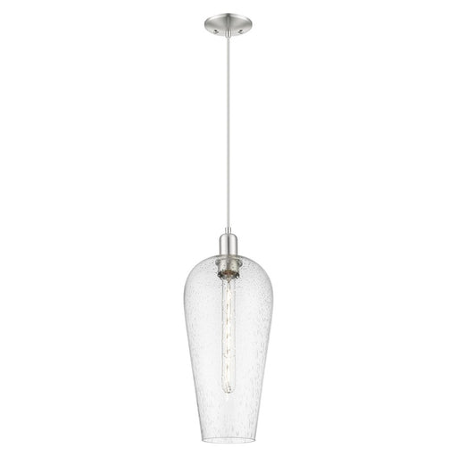 Innovations Chelsea 8" Cord Mini Pendant, SN/Seedy - 716-1P-SN-G456-8SDY