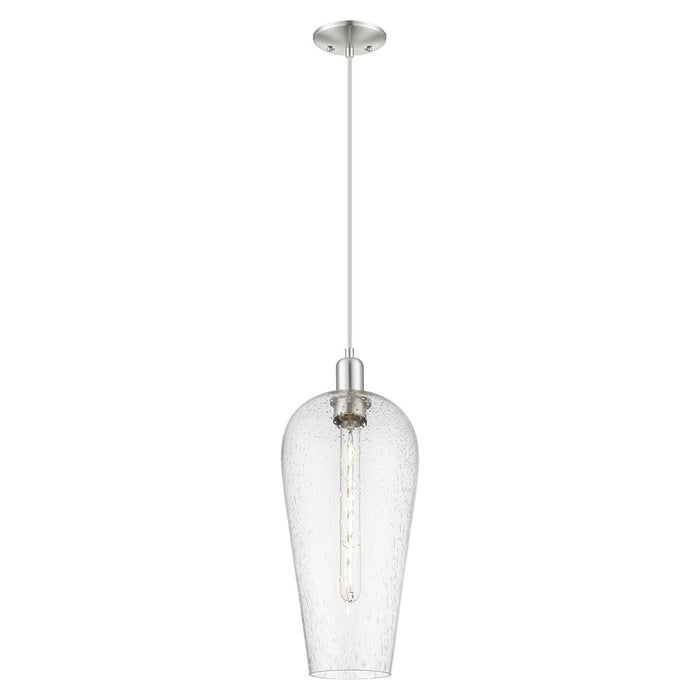 Innovations Chelsea 8" Cord Mini Pendant, SN/Seedy - 716-1P-SN-G456-8SDY