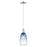 Innovations Brookhaven Almond 6" Cord Mini Pendant, SN/Blue - 716-1P-SN-G480-6SB