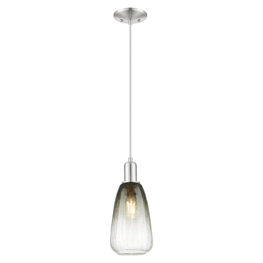 Innovations Brookhaven Almond 6" Cord Mini Pendant, SN/ST - 716-1P-SN-G480-6SL