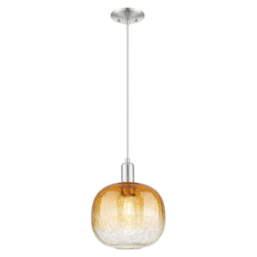 Innovations Brookhaven Sphere 10" Cord Mini Pendant, SN/AM - 716-1P-SN-G481-10AM
