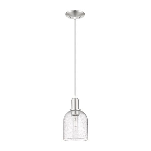 Innovations Bella 6in 1-Light Mini Pendant | Industrial Brushed Satin Nickel and Seedy Glass | Kitchen Island & Dining Room | Model 716-1P-SN-G558-6SDY