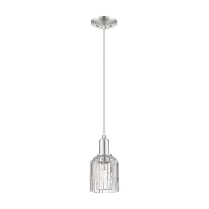 Innovations Bridal Veil 1Lt 5" Cord Mini Pendant, SN/Clear - 716-1P-SN-G559-5CL