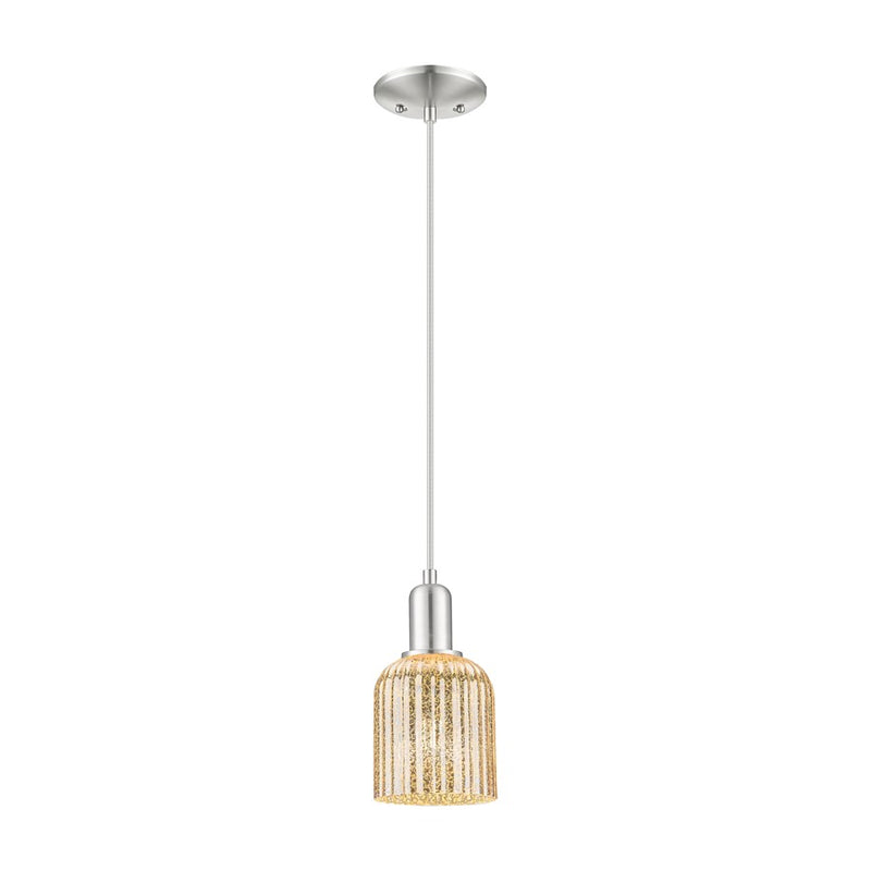 Innovations Bridal Veil 1Lt 5" Cord Mini Pendant, SN/MC - 716-1P-SN-G559-5ME