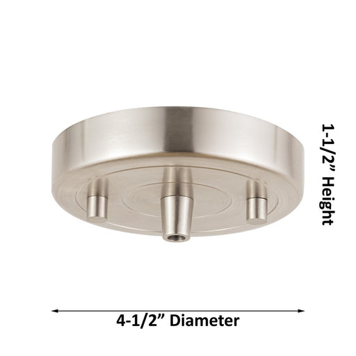 Innovations NB Dome 1Lt Cord Mini Pendant/16" Satin Nickel/NF