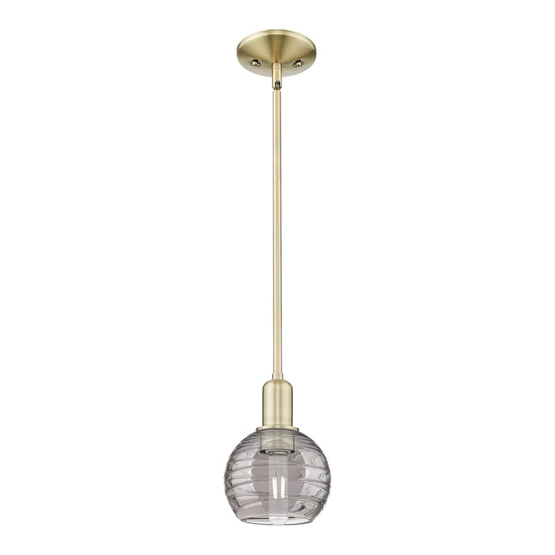 Innovations ADS 1Lt 6" Stem Mini Pendant, AB/SM - 716-1S-AB-G1213-6SM
