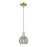 Innovations ADS 1Lt 6" Stem Mini Pendant, AB/SM - 716-1S-AB-G1213-6SM