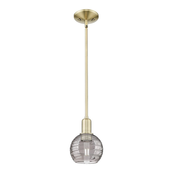 Innovations ADS 1Lt 6" Stem Mini Pendant, AB/SM - 716-1S-AB-G1213-6SM