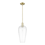 Innovations Chelsea 1Lt 8" Stem Mini Pendant, AB/Clear - 716-1S-AB-G456-8CL