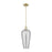 Innovations Chelsea 1Lt 8" Stem Mini Pendant, AB/Smoke - 716-1S-AB-G456-8SM