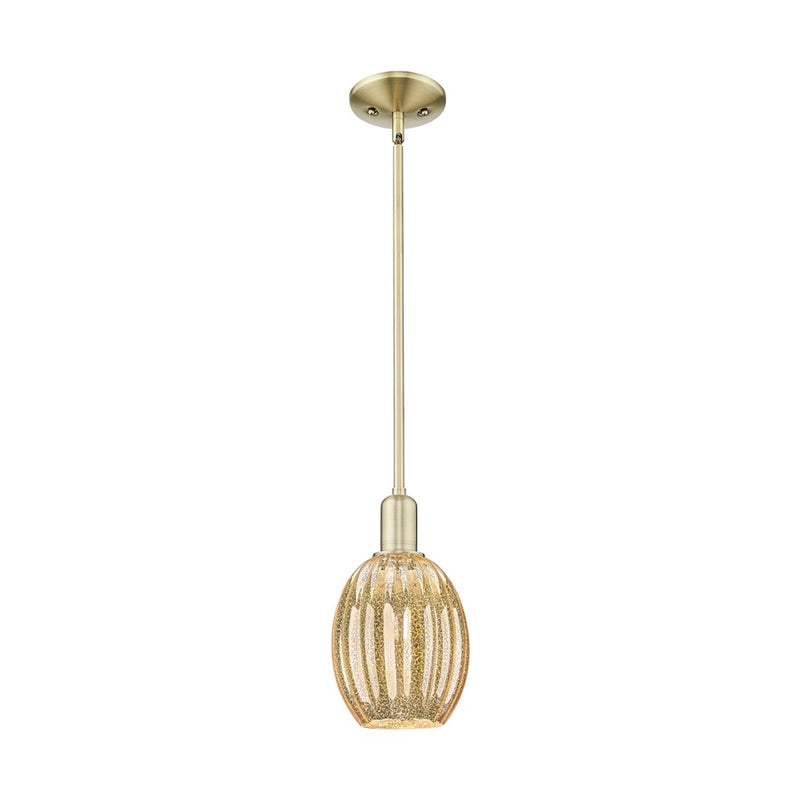 Innovations Preston 1Lt 6" Bell Stem Mini Pendant, AB/MC - 716-1S-AB-G459-6ME