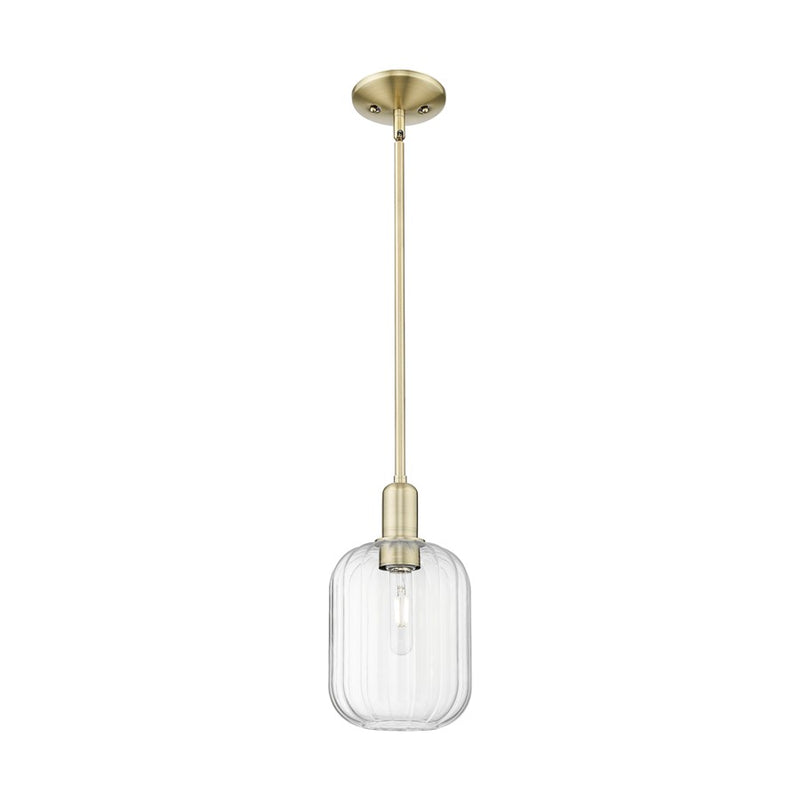 Innovations Preston 1Lt 7" Jar Stem Mini Pendant, AB/Clear - 716-1S-AB-G460-7CL