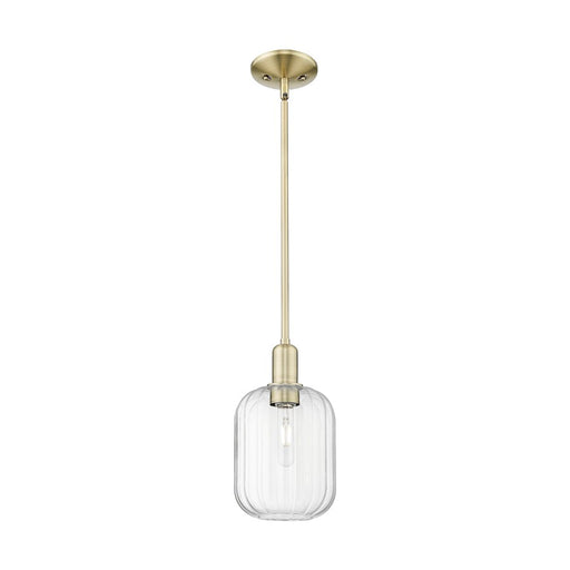 Innovations Preston 1Lt 7" Jar Stem Mini Pendant, AB/Clear - 716-1S-AB-G460-7CL