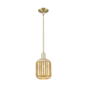 Innovations Preston 1Lt 7" Jar Stem Mini Pendant, AB/MC - 716-1S-AB-G460-7ME