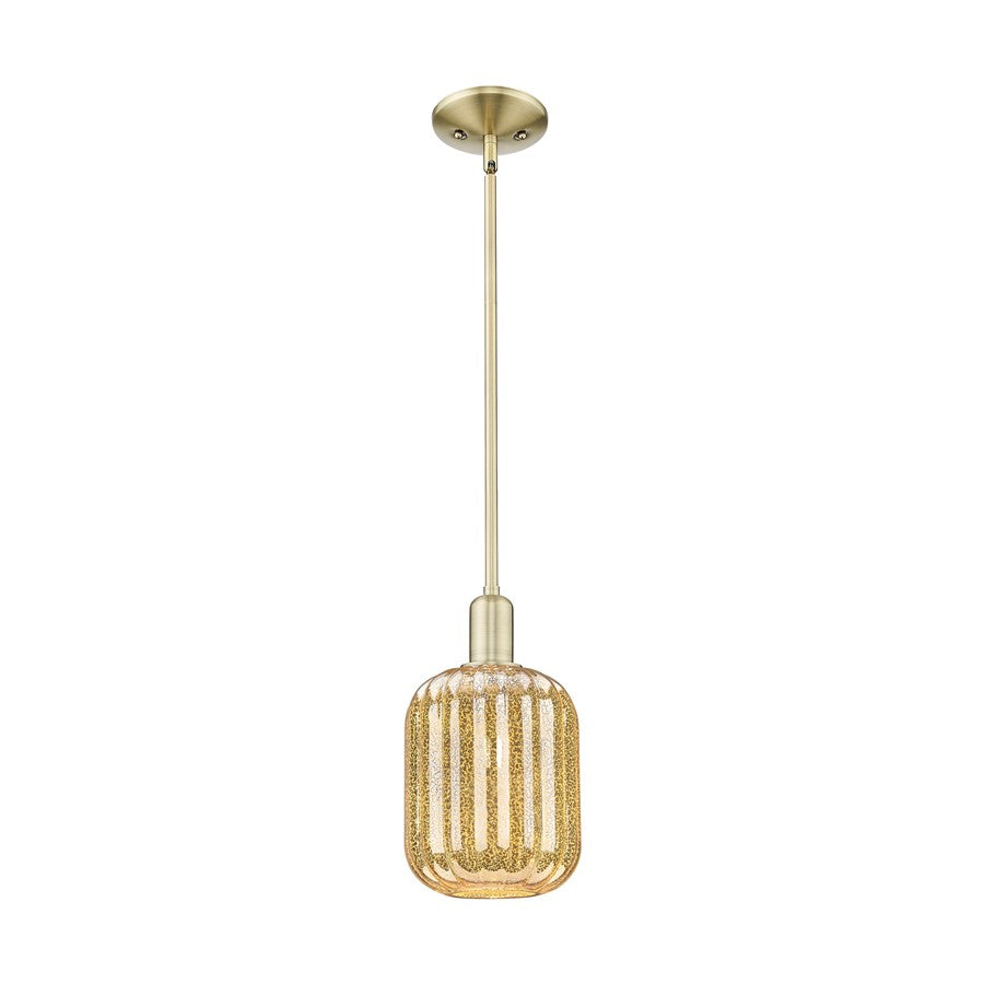 Innovations Preston 1Lt 7" Jar Stem Mini Pendant, AB/MC - 716-1S-AB-G460-7ME